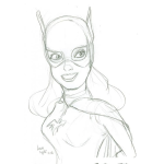 Dibujo para colorear Colorear A Bati Chica