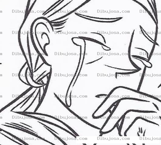 Dibujo para colorear Colorear Lagrimas De Mujer