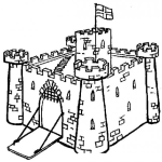 Dibujo para colorear Colorear Un Castillo Medieval