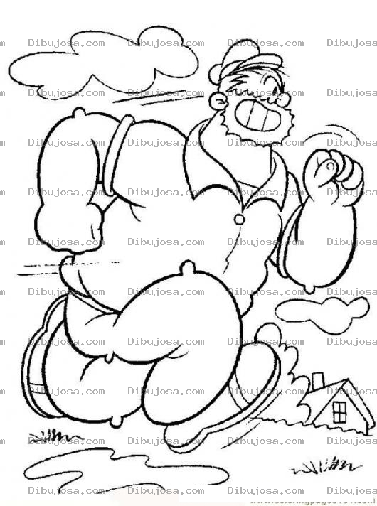 Dibujo para colorear Colorear A Brutus Corriendo