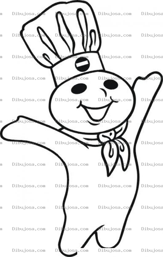 Dibujo para colorear Colorear Mascota De Pan Gringo
