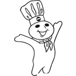 Dibujo para colorear Colorear Mascota De Pan Gringo