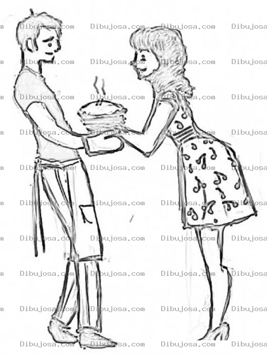 Dibujo para colorear Colorear Amo De Casa