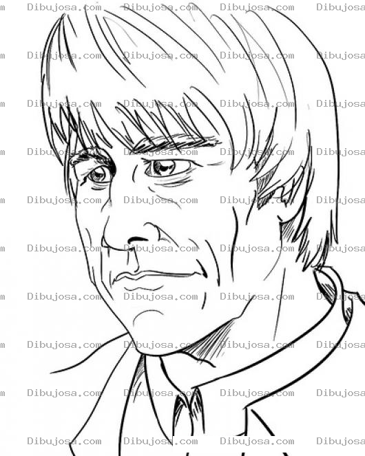 Dibujo para colorear Colorear Hombre Con Arrugas En La Cara