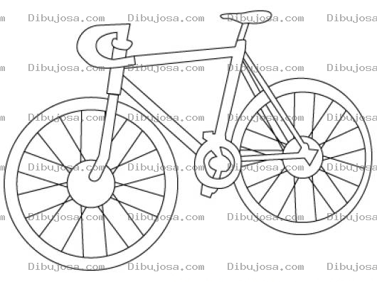 Dibujo para colorear Colorear Bicicleta