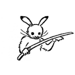 Dibujo para colorear Colorear Conejo Con Espada