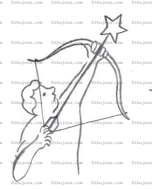Dibujo para colorear Colorear Arquero Con Flecha De Estrella