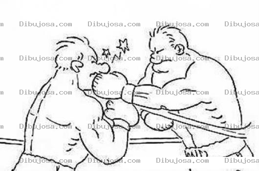 Dibujo para colorear Colorear Pelea De Box