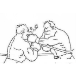 Dibujo para colorear Colorear Pelea De Box