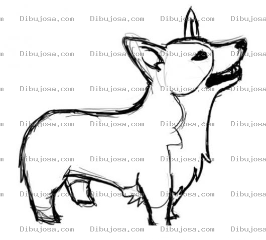 Dibujo para colorear Dibujo De Perro Patas Cutas Para Pintar Y Colorear