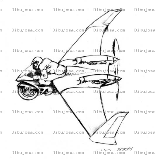 Dibujo para colorear Dibujo De Moto Avioneta Para Colorear