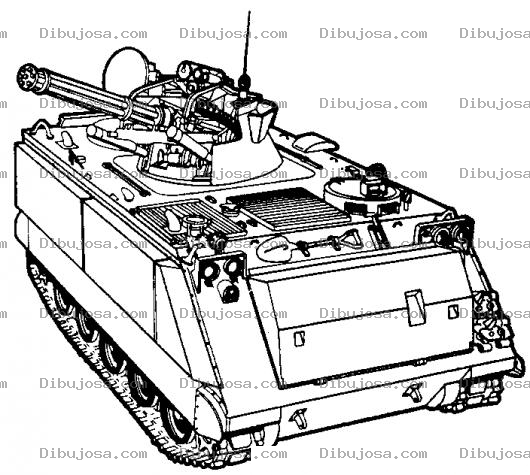 Dibujo para colorear Colorear Tanque De Guerra