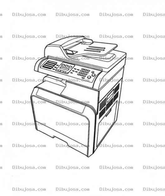 Dibujo para colorear Colorear Fotocopiadora Xerox