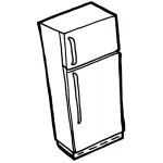 Dibujo para colorear Dibujo De Refrigeradora Para Pintar Y Colorear
