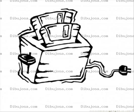 Dibujo para colorear Colorear Tostador De Pan