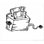 Dibujo para colorear Colorear Tostador De Pan