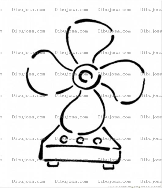 Dibujo para colorear Colorear Ventilador