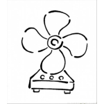 Dibujo para colorear Colorear Ventilador