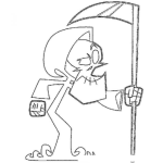 Dibujo para colorear Colorear Calavera Huesuda Con Su Guadana