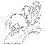 Dibujo para colorear Colorear Golpe De Cabra