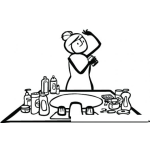 Dibujo para colorear Desodorante Femenino Dibujo De Mujer Echandose Antitranspirante En Los Sobacos Para Pintar Y Colorear Axilas De Mujer