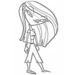 Dibujo para colorear Colorear China Rubia