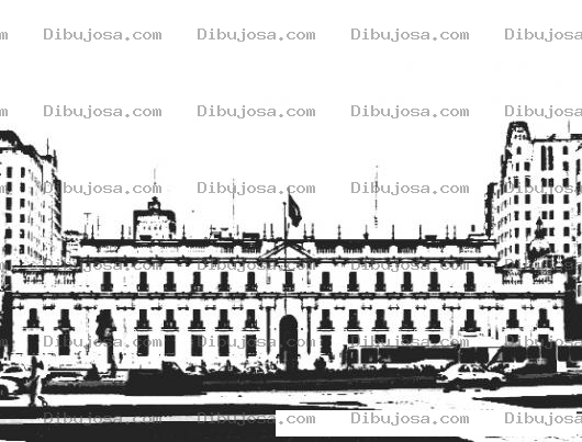 Dibujo para colorear Colorear Casa de La Moneda de Chile
