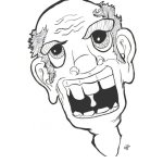 Dibujo para colorear Colorear Viejo Feo