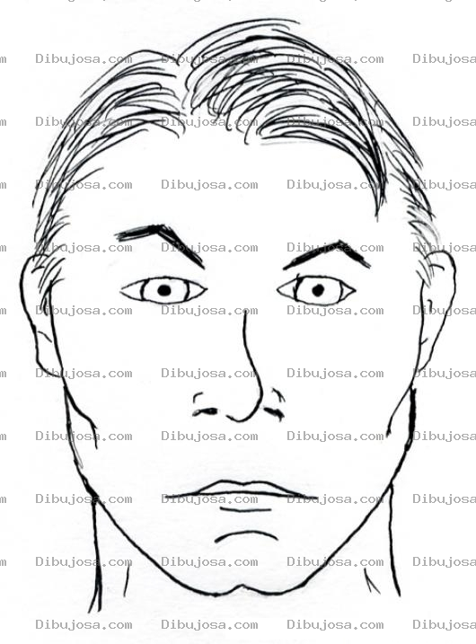 Dibujo para colorear Dibujo De Hombre Indigena De Ojos Claros Para Pintar Y Colorear
