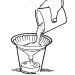 Dibujo para colorear Dibujo De Un Embudo Para Pintar Y Colorear
