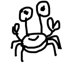 Dibujo para colorear Colorear Cangrejito Feliz