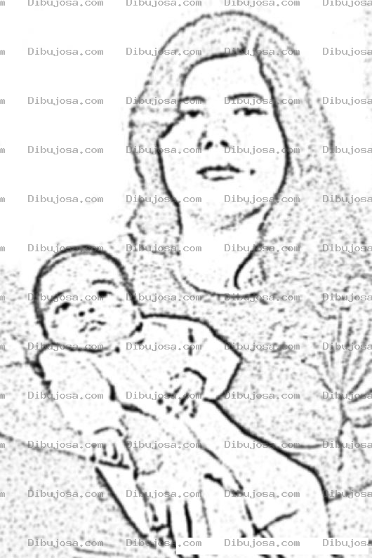 Dibujo para colorear Mirnasalazarruballos Dibujo De La Tia Mirna Salazar Ruballos Chineando A Su Sobrino Para Pintar Y Colorear