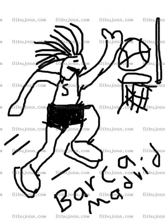 Dibujo para colorear Barcamadrid Equipo De Basquetbol De Guatemala Para Colorear