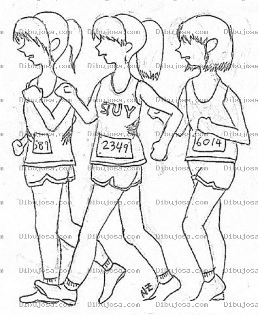 Dibujo para colorear Competencia De Caminata En London 2012 Para Colorear