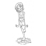 Dibujo para colorear Patojo Seco Y Paranoico Para Colorear