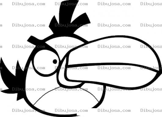 Dibujo para colorear Angry Tucan Para Pintar Y Colorear