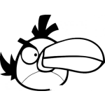 Dibujo para colorear Angry Tucan Para Pintar Y Colorear