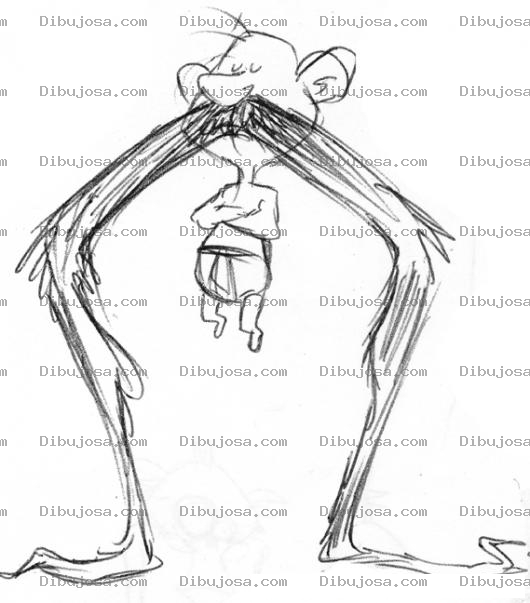 Dibujo para colorear Bebe Bigotudo Para Pintar Y Colorear