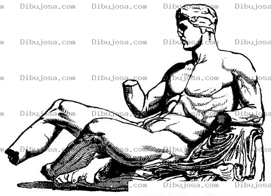 Dibujo para colorear Estatua Sin Manos Ni Pies Para Colorear