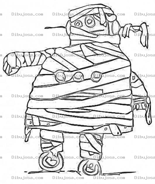 Dibujo para colorear Robot Momia Dibujo De Robotmomia Para Pintar Y Colorear Momiarobot