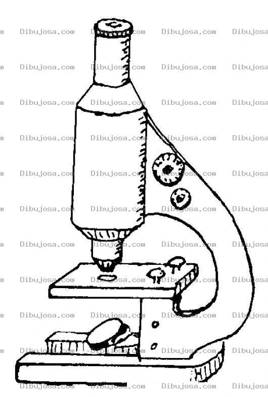 Dibujo para colorear Colorear Microscopio Dibujo De Un Micorescopio Para Pintar