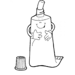 Dibujo para colorear Colorear Pasta De Dientes