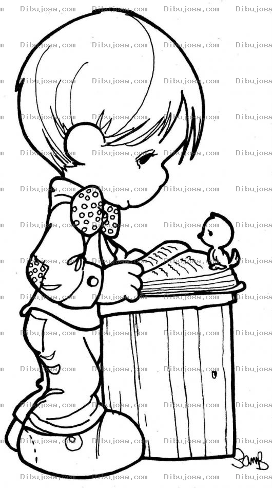 Dibujo para colorear Colorear ni o leyendo un libro