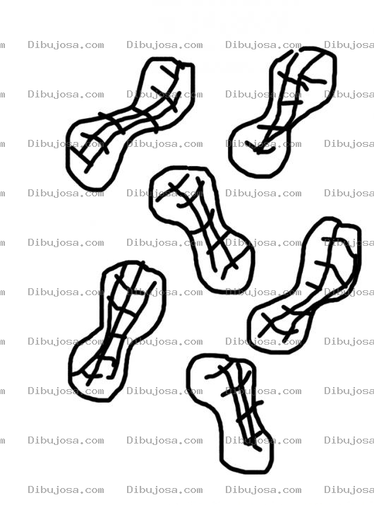 Dibujo para colorear Colorear Mani Dibujo De Manias Con Cascara Para Pintar