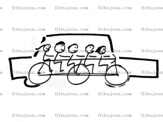 Dibujo para colorear Carrobicicleta Dibujo De Carro Con Pedales Para Pintar Y Colorear Carrocicle