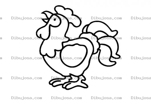 Dibujo para colorear Colorear Gallito Ingles