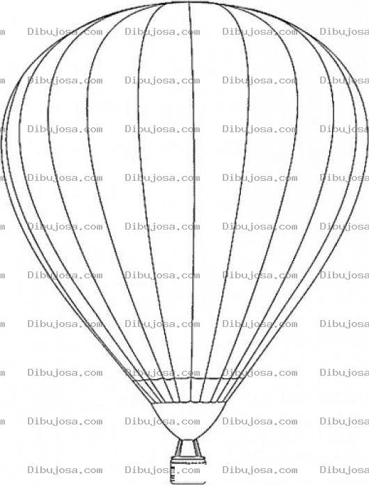 Dibujo para colorear Colorear Globo Aerostatico