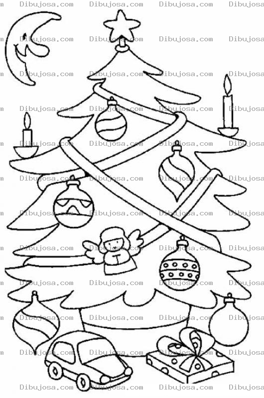 Dibujo para colorear Colorear Arbolito De Navidad Con Regalitos