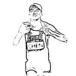 Dibujo para colorear Chengding Dibujo De Chen Ding Chino Campeon Mundial De London 2012 Para Pintar Y Colorear A Dingcheng