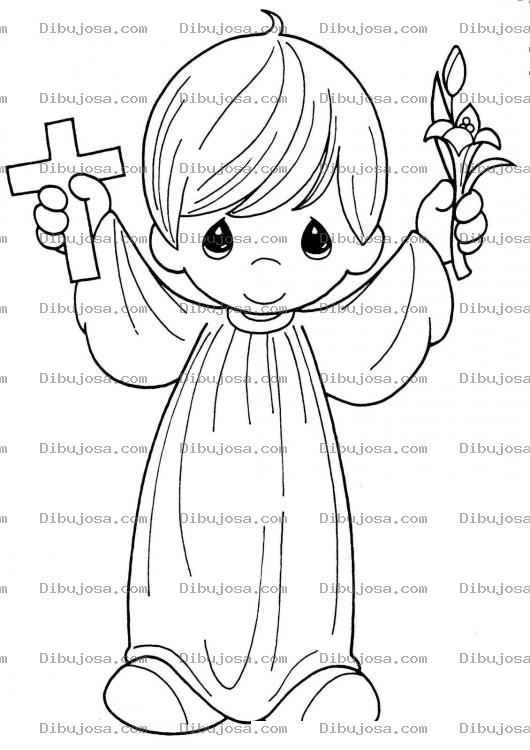 Dibujo para colorear Dibujo de Primera Comunion
